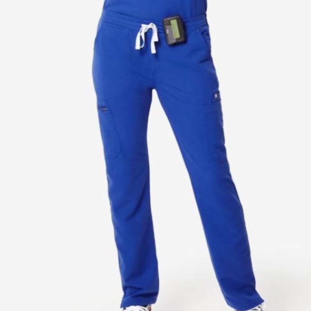 FIGS MEDIUM TALL- WINNING BLUE YOLA TALL SKINNY SCRUB PANTS